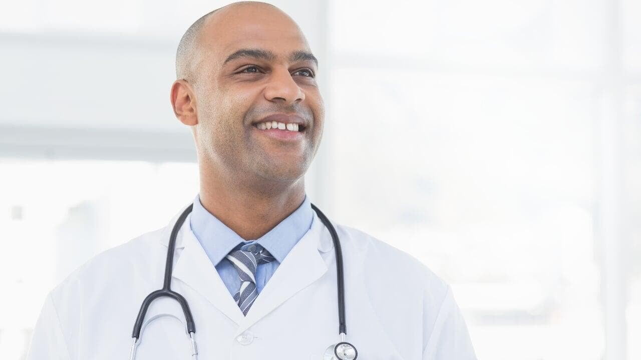 healthcare male doctor smiling