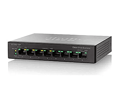 Cisco SF100D-08P-EU 8 x RJ45 10/100 Switch 230 V Cisco SF100D-08P-EU 8 x RJ45 10/100 Switch 230 V