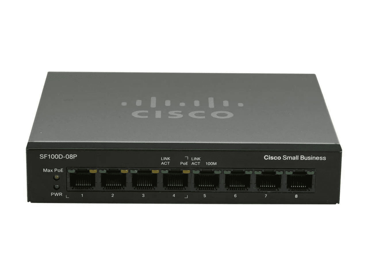 Cisco SF100D-08P-EU  8 x RJ45 10/100 Switch 230 V