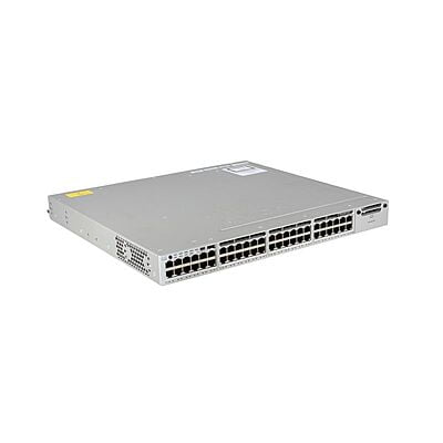 Cisco Catalyst C3850-48F Switch Layer 3 - 48 * 10/100/1000 Ethernet POE+ ports - IP Base - managed- stackable WS-C3850-48F-S
